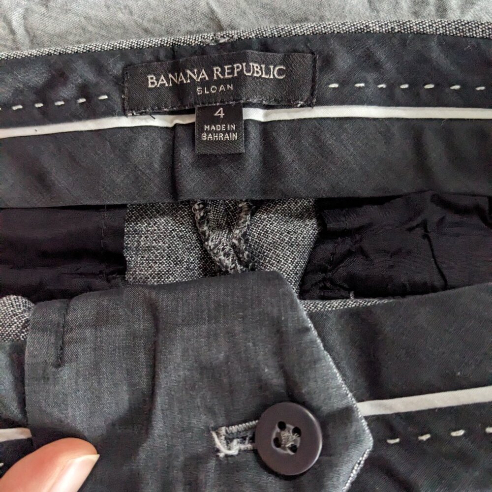 Banana Republic Sloan Fit Size 4 Grey - Picture 5 of 6